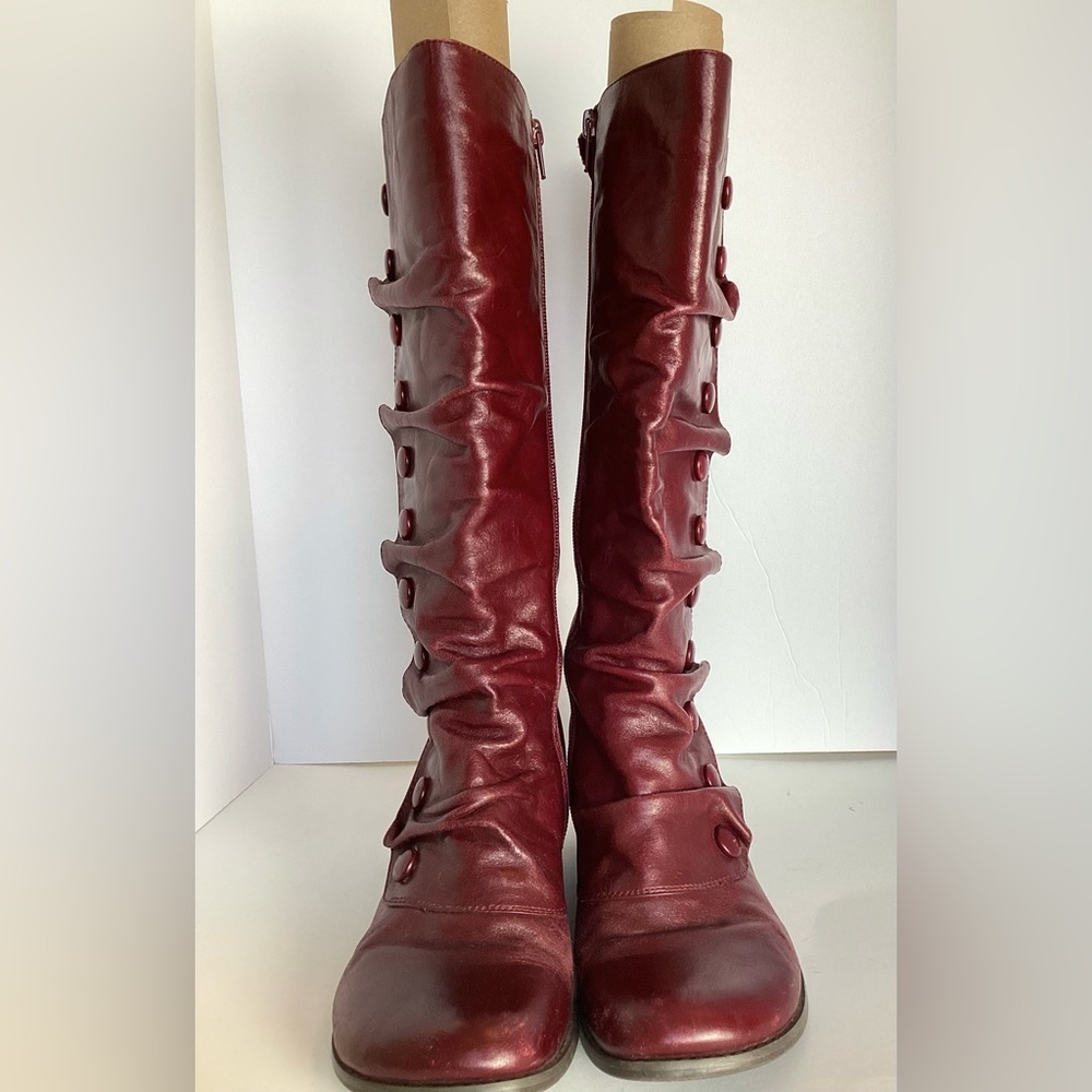 Miz Mooz Bobbi Bloom Boots Victorian Button Style Mid Calf Size 6.5/7 Steampunk - Picture 5 of 16